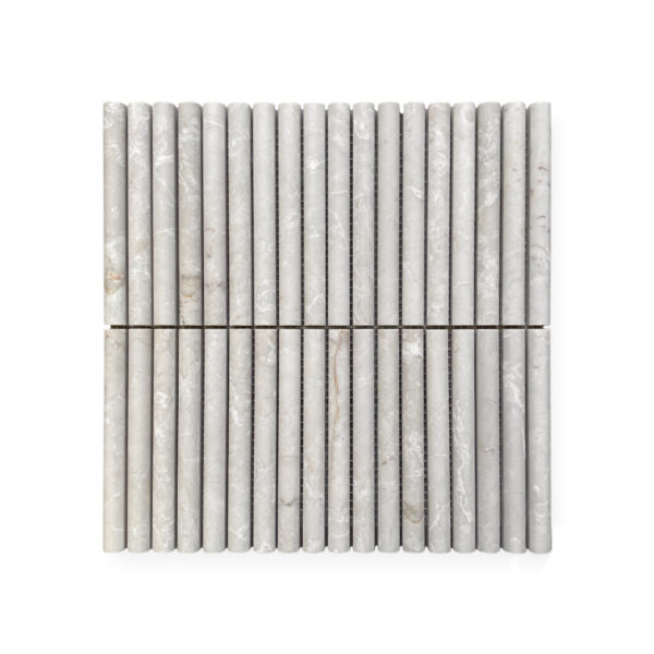 Mini Flute Marble Mosaic Tiles in Botticino Honed by Stone3 Brisbane